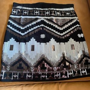 Sequin mini skirt